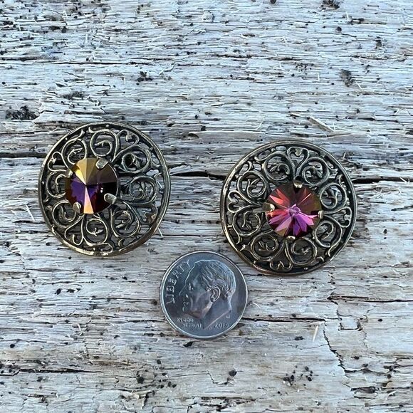 Handcrafted Earrings with Swarovski Crystal - Picture 5 of 5